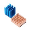 Copper Heat sink pair for the Raspberry Pi